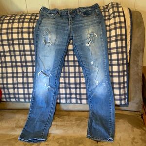 American eagle skinny ripped jeans